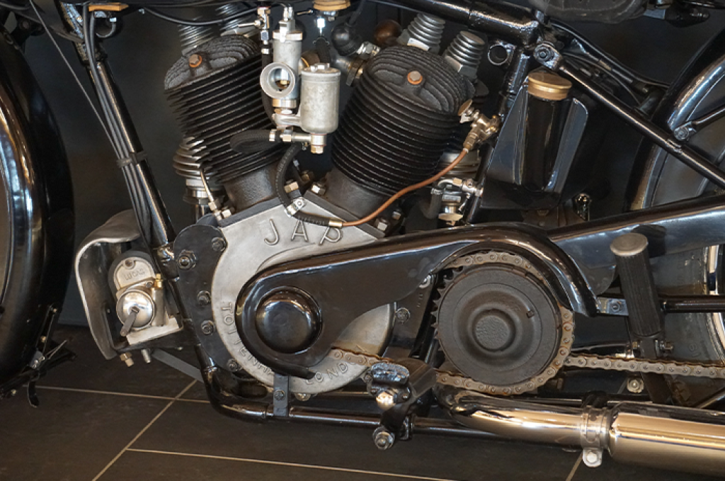 Brough Superior SS 80, 1000 ccm, BJ 1927 - ausgestellt im TOP Mountain Motorcycle Museum in Hochgurgl/Tirol