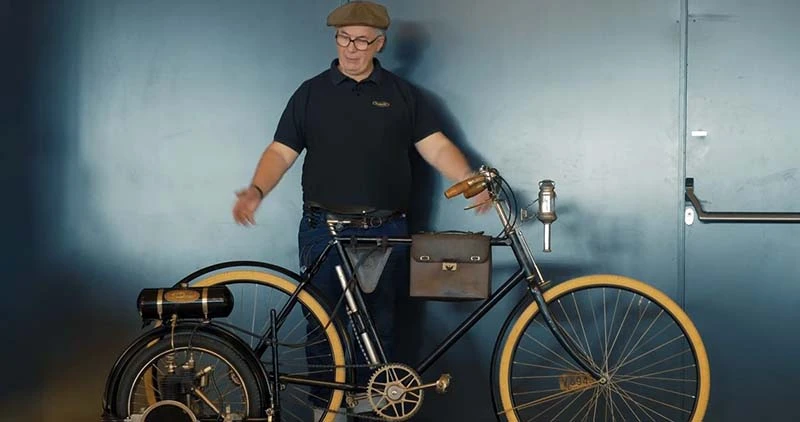 Bike des Monats Februar 2023, Wall Auto-Wheel, Modele De Luxe 118 ccm, BJ 1914
